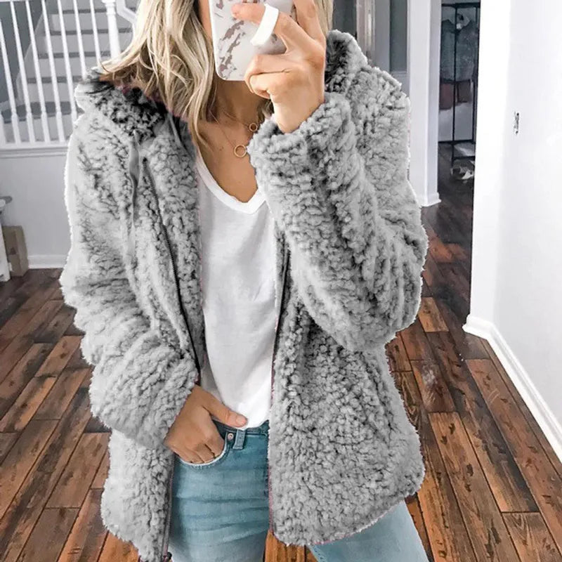 Chaqueta Mujer de Invierno con Capucha y Acolchada
