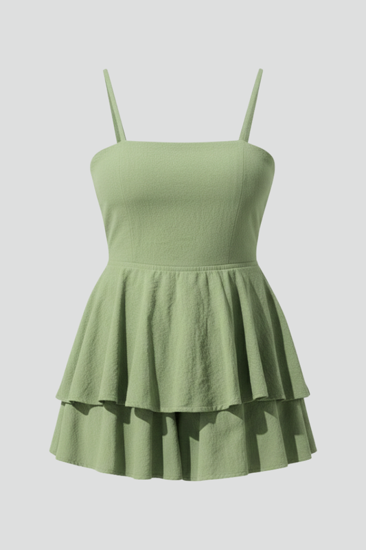 Vestido mini mujer Tirantes finos Falda con vuelo - Mavetta