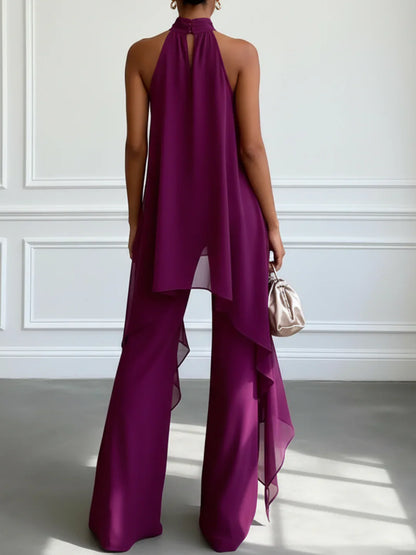 Conjunto Mujer Halter y Pantalón Ajustado