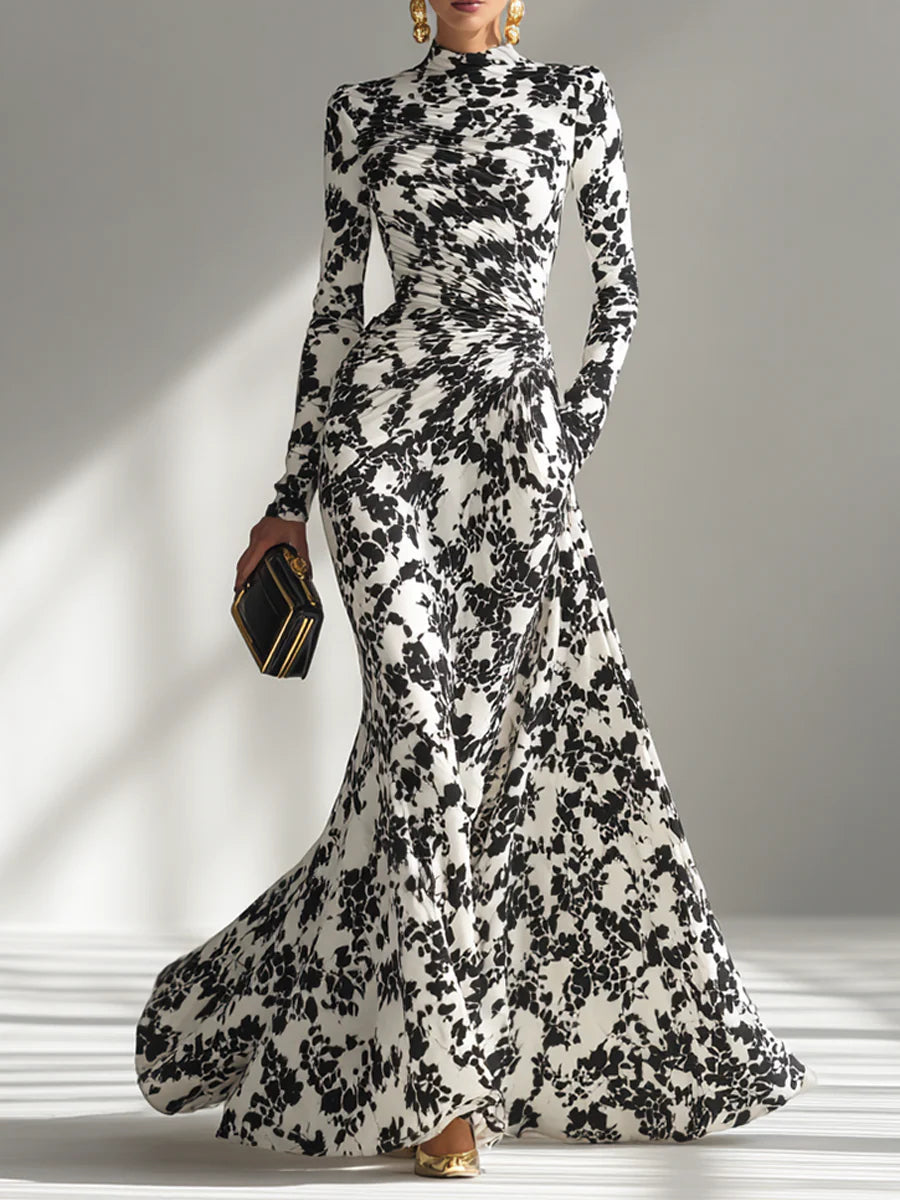 Vestido cruzado Mujer tejido elastico silueta elegante - Mavetta