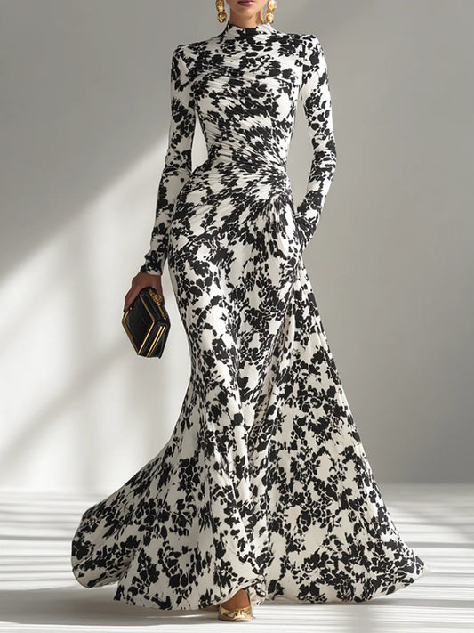 Vestido cruzado Mujer tejido elastico silueta elegante - Mavetta