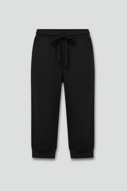 Pantalones Capri Mujer Algodón Cintura Ajustable Bolsillos Laterales - Mavetta