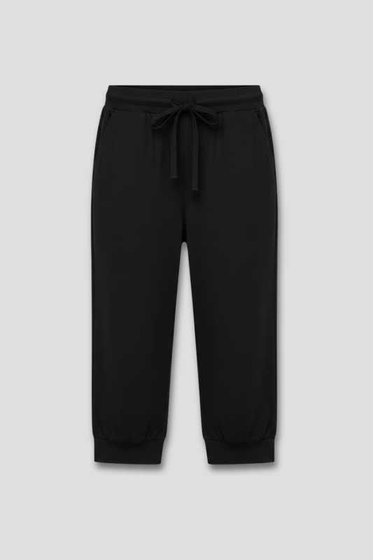 Pantalones Capri Mujer Algodón Cordón Ajustable Bolsillos Laterales - Mavetta