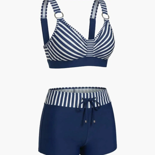 Conjunto bikini mujer de tejido ligero con shorts - Mavetta