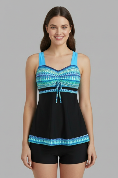 Conjunto Bañador Tankini Mujer Nudo Frontal Ajuste Cómodo