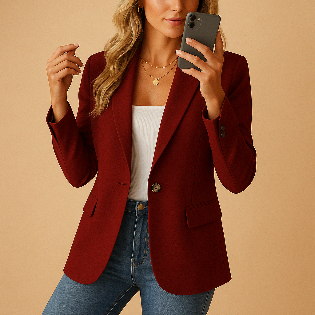 Blazer Mujer Clásico Primavera Corte Elegante