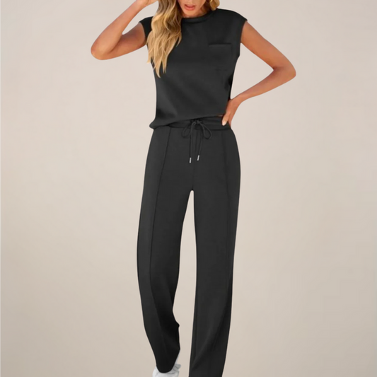 Conjunto Mujer de Primavera Pantalón con Cordón Ajustable - Mavetta