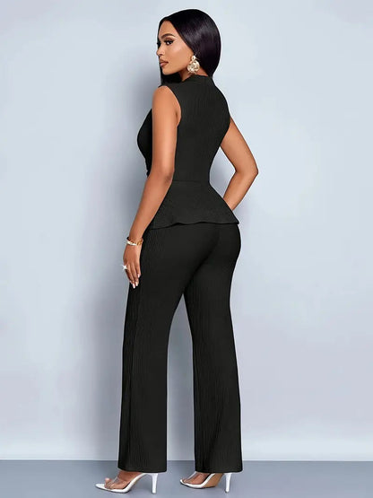 Conjunto Mujer Pantalón y Elegante Ajuste Formal
