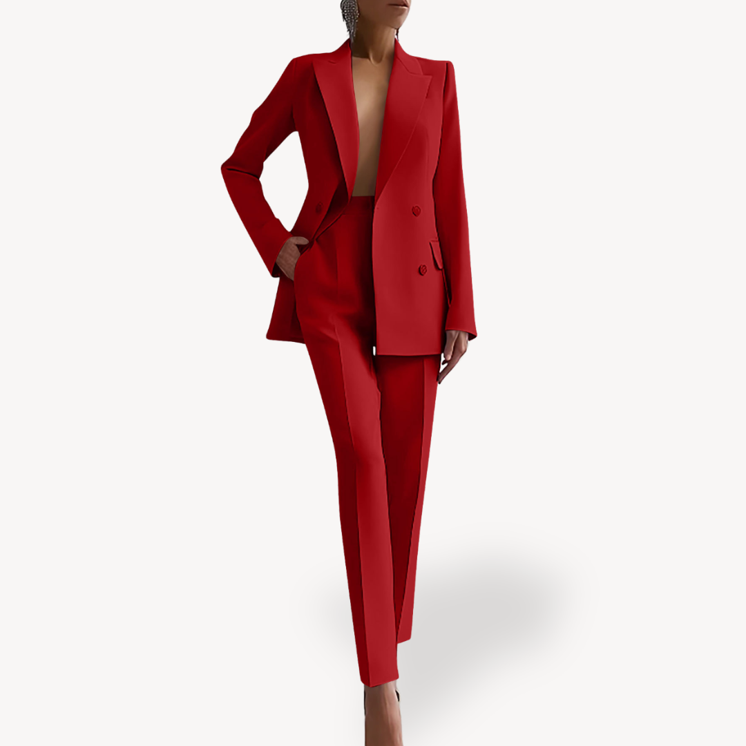 Conjunto Mujer Traje y Blazer Largo Formal Primavera
