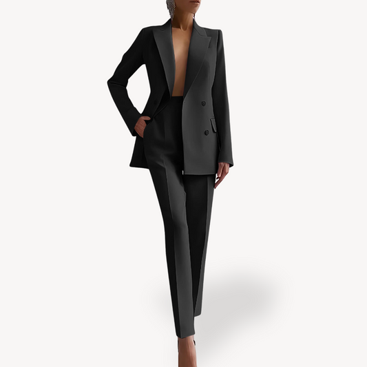 Conjunto Mujer Traje y Blazer Largo Formal Primavera - Mavetta