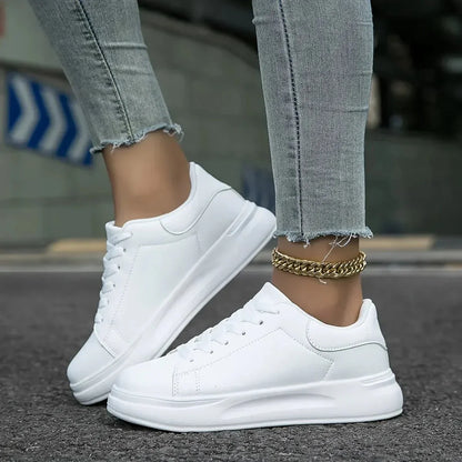 Zapatillas Mujer Estilo Urbano Diseño Limpio Cordones