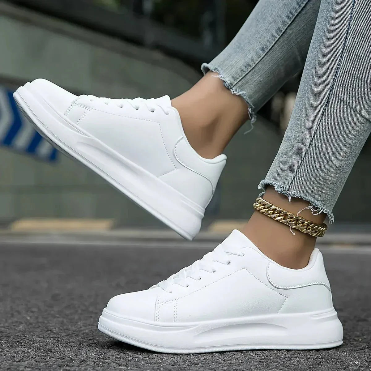 Zapatillas Mujer Estilo Urbano Diseño Limpio Cordones - Mavetta