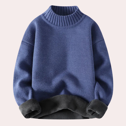 Jersey Hombre Cuello Alto Forro Polar Calido - Mavetta