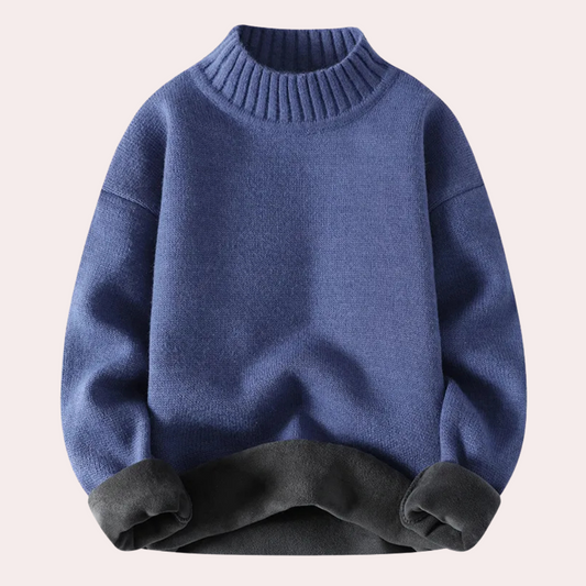 Jersey Hombre Cuello Alto Forro Polar Calido - Mavetta