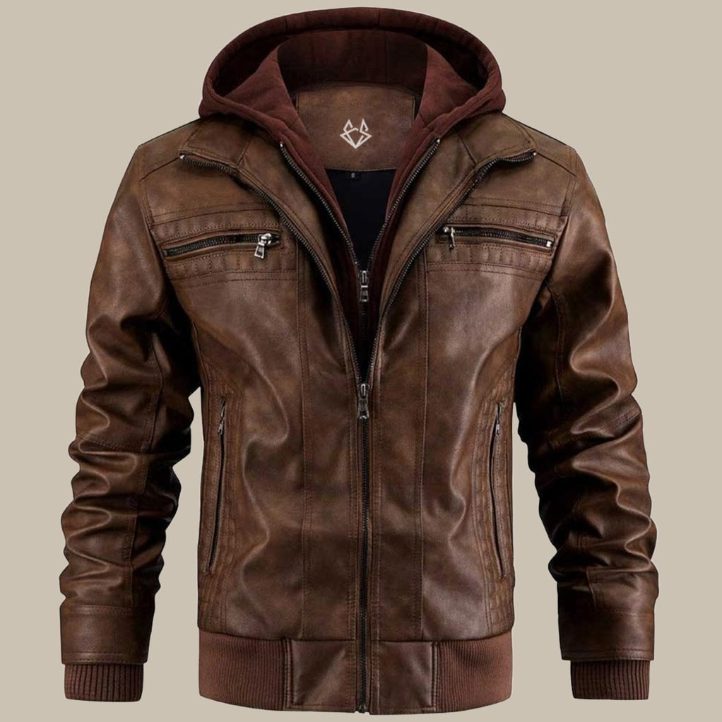 Chaqueta hombre de tejido cálido y corte confortable