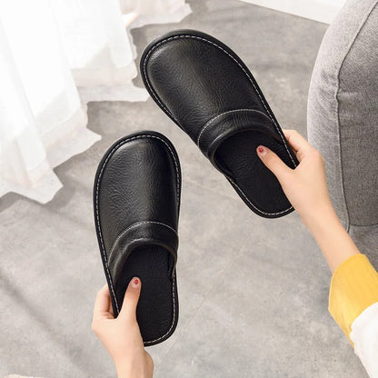 Zuecos Hombre de Cuero Casa Suela Flexible Acolchada