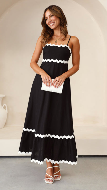Vestido largo mujer tirantes finos