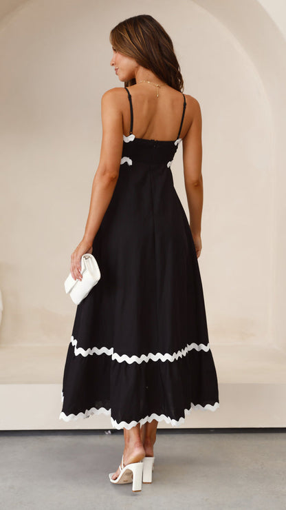 Vestido largo mujer tirantes finos