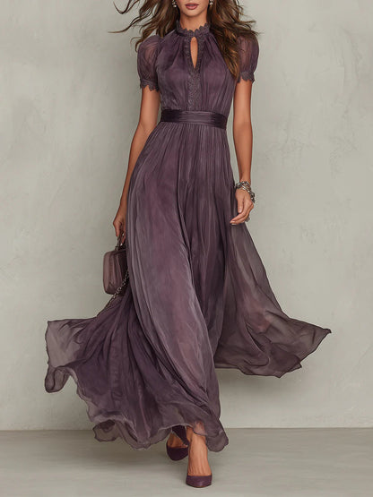 Vestido Maxi Mujer de Gasa Estilo Vintage - Mavetta