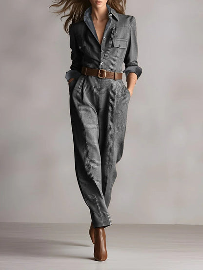Mono mujer de tweed estilo clásico