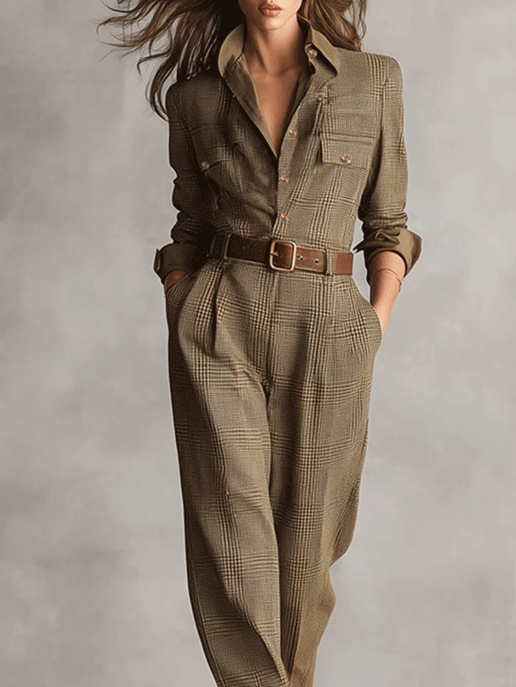 Mono mujer de tweed estilo clásico