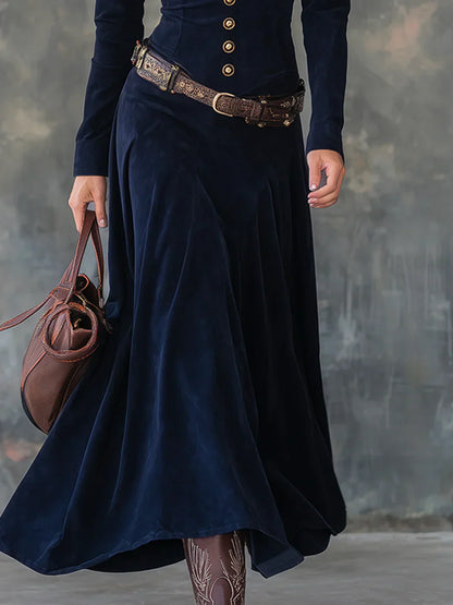 Vestido largo mujer efecto ante elegante
