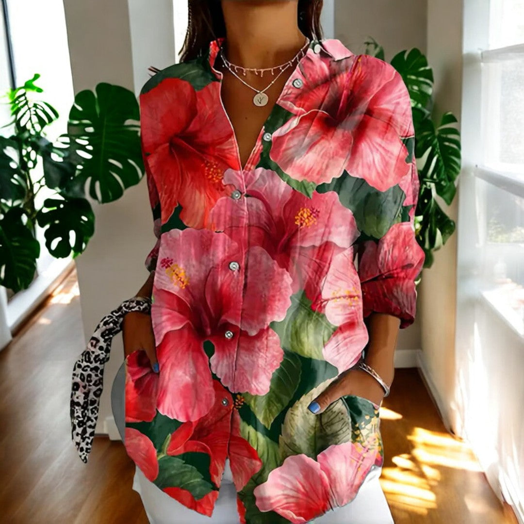 Blusa Mujer Fluida Botones Estilo Relajado - Mavetta