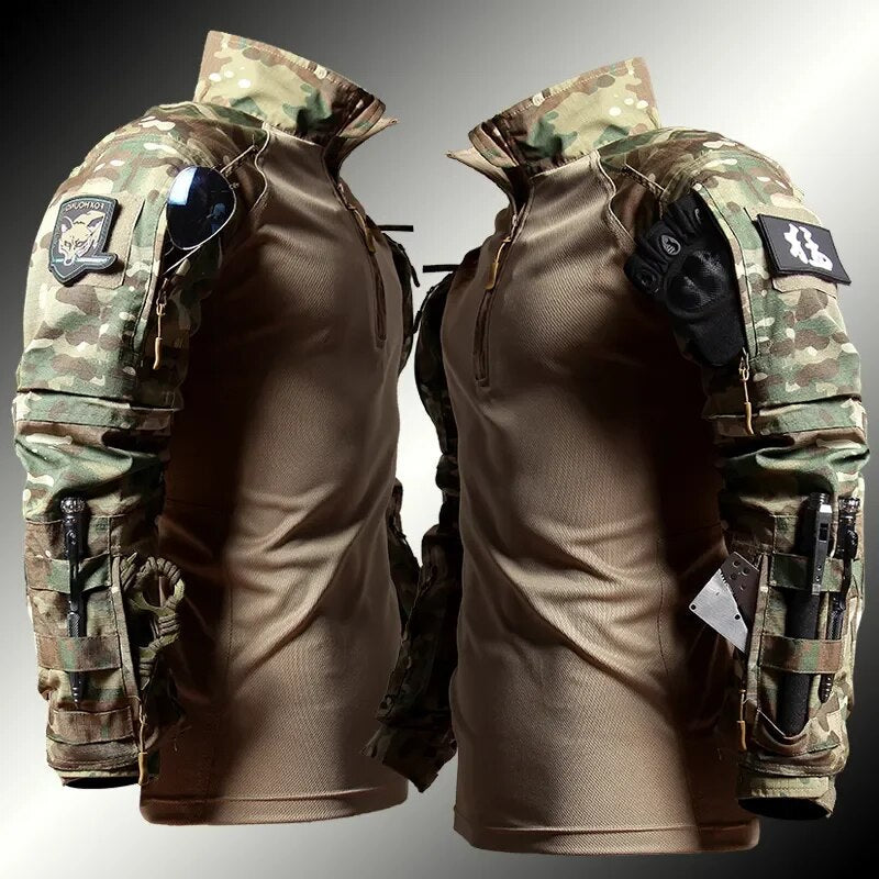 Conjunto Hombre Táctico Militar Camuflaje Exterior Resistente