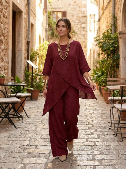 Conjunto Mujer Asimétrico Dos Piezas