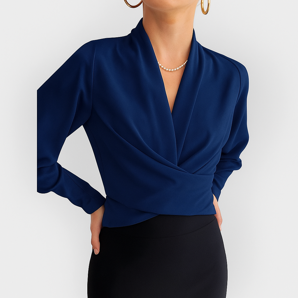Camisa mujer ligera manga abullonada estilo diario - Mavetta
