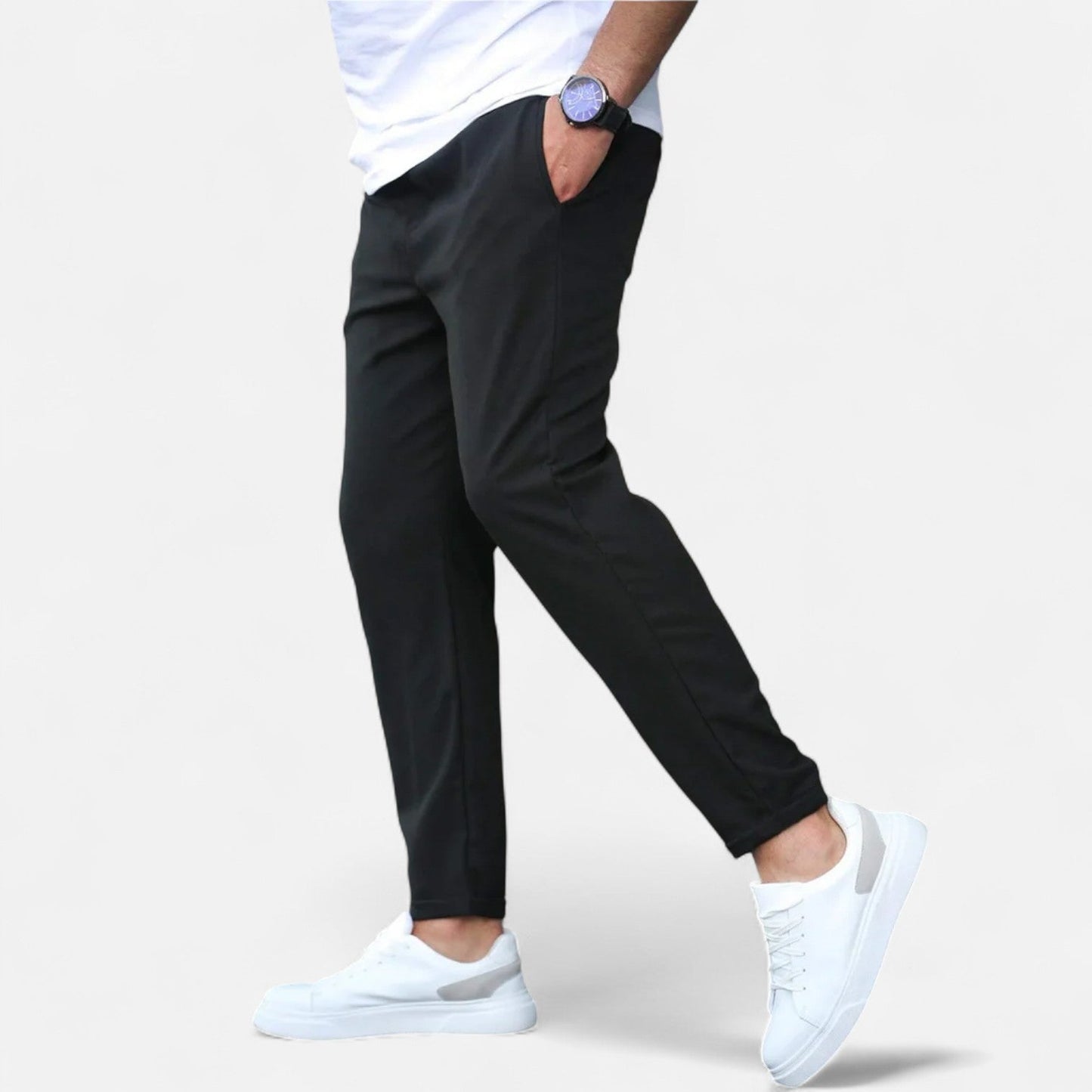 Pantalones Hombre Elastico Confort Ajuste Moderno