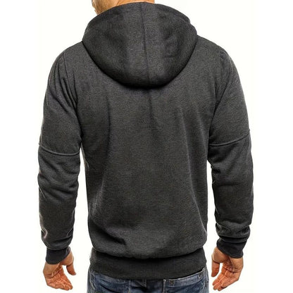 Sudadera Hombre con Cremallera y Capucha Ajustable
