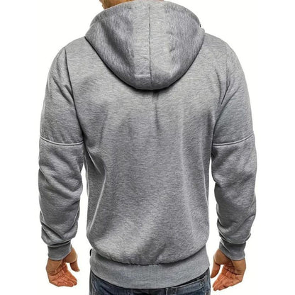 Sudadera Hombre con Cremallera y Capucha Ajustable