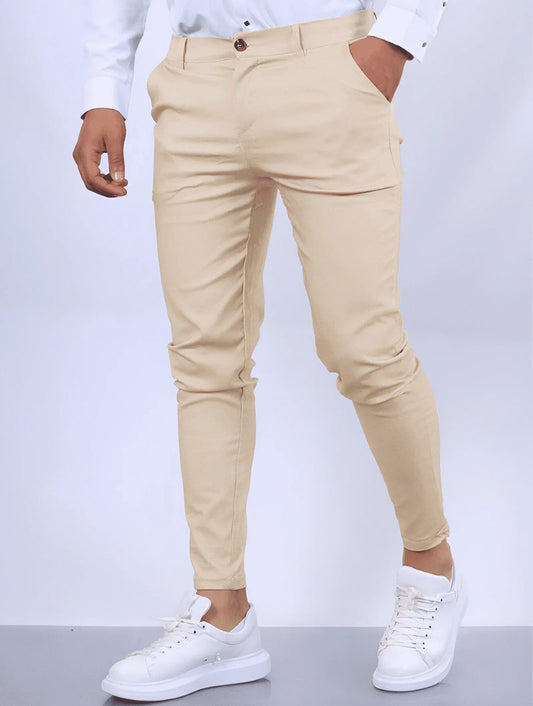 Pantalones Hombre Slim Fit Elásticos Ajuste Ceñido - Mavetta