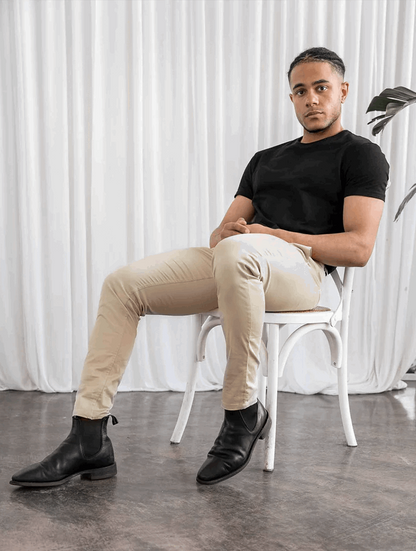Pantalones Hombre Slim Fit Elásticos Ajuste Ceñido