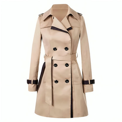 Gabardina Mujer Invierno Ajuste Clásico