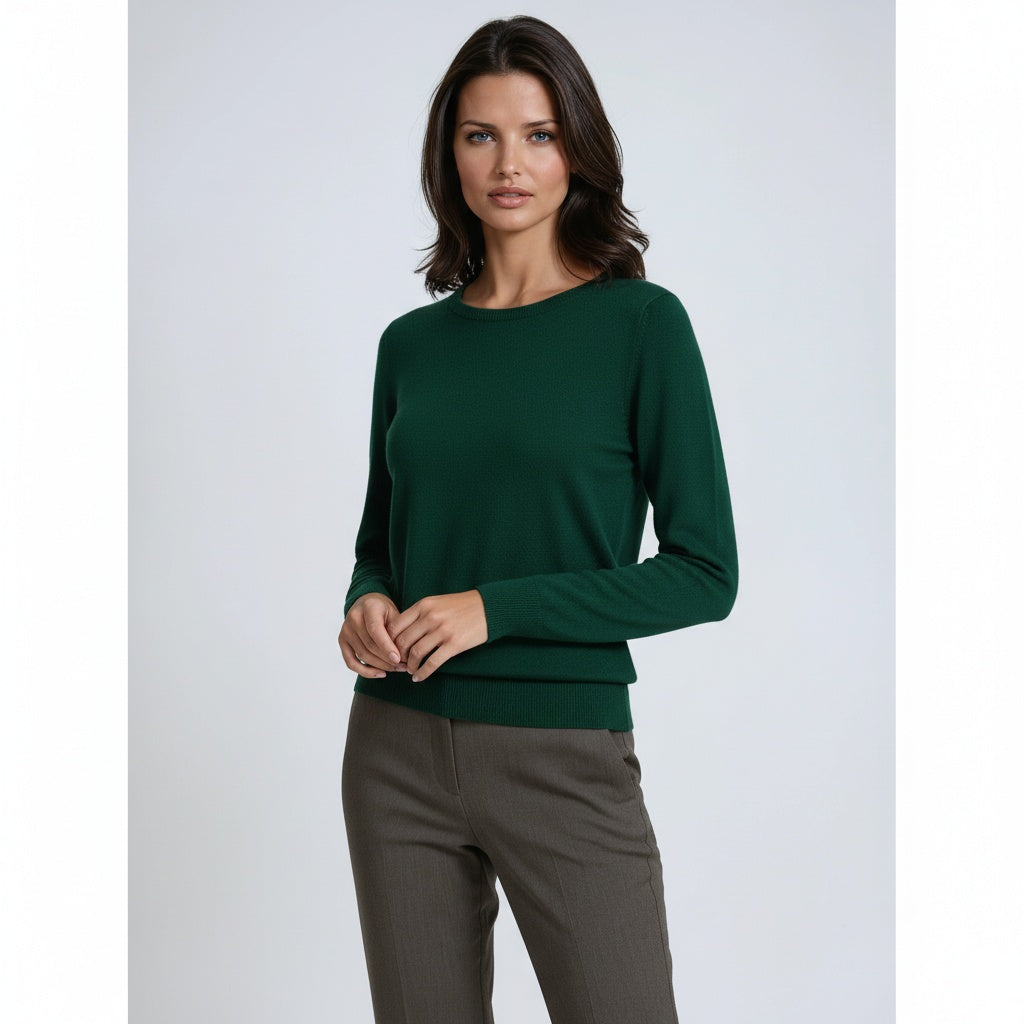Jersey Mujer Manga Larga Cuello Redondo