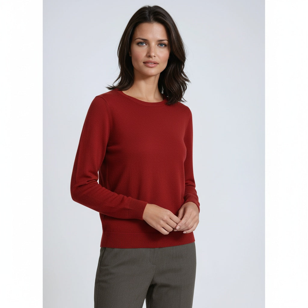 Jersey Mujer Manga Larga Cuello Redondo