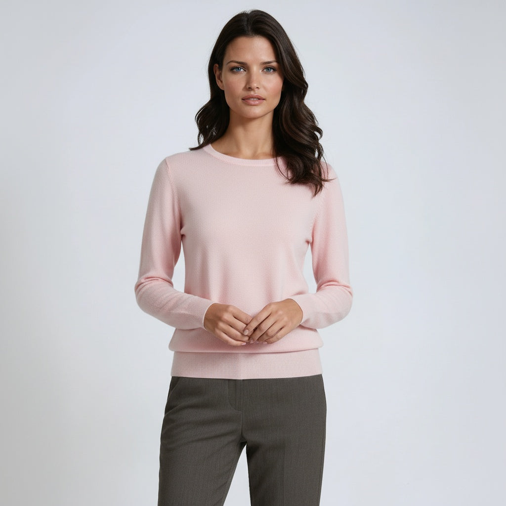Jersey Mujer Manga Larga Cuello Redondo