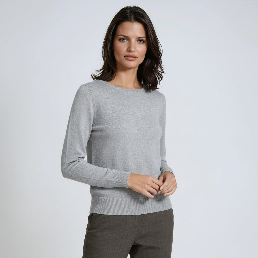 Jersey Mujer Manga Larga Cuello Redondo