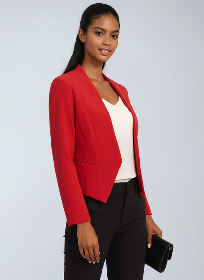 Blazer Mujer de Tela con Corte Estructurado