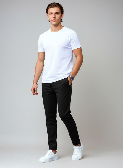 Pantalón chino hombre algodón slim fit estilo elegante