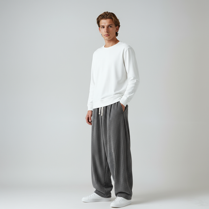 Pantalón Hombre de Pana Ajustable Corte Ancho