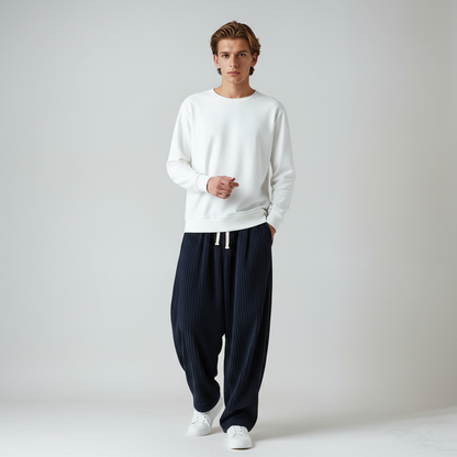 Pantalón Hombre de Pana Ajustable Corte Ancho