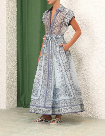 Conjunto Veraniego Mujer de Dos Piezas con Cintura Ajustable