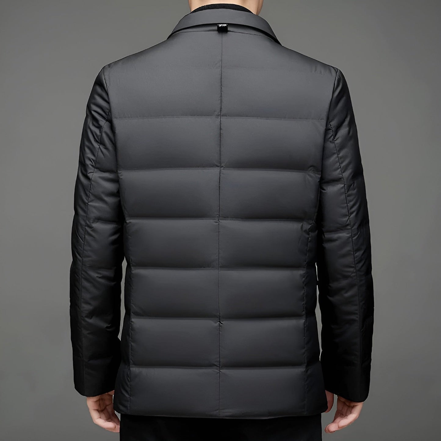 Chaqueta Acolchada Hombre Estilo Blazer Ajuste Clásico