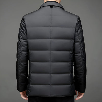 Chaqueta Acolchada Hombre Estilo Blazer Ajuste Clásico