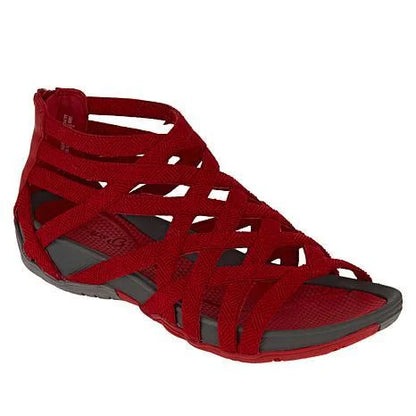 Sandalias ortopédicas mujer tiras cruzadas diseño abierto