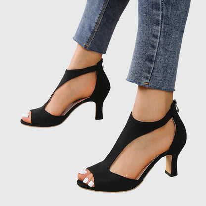 Sandalias mujer Primavera talón abierto diseño cut-outs