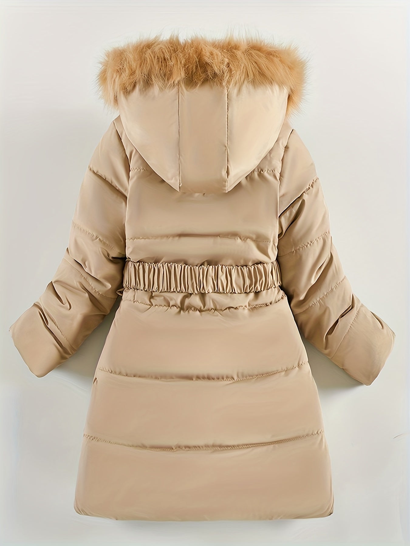 Abrigo Invierno Niña con Capucha Acolchado
